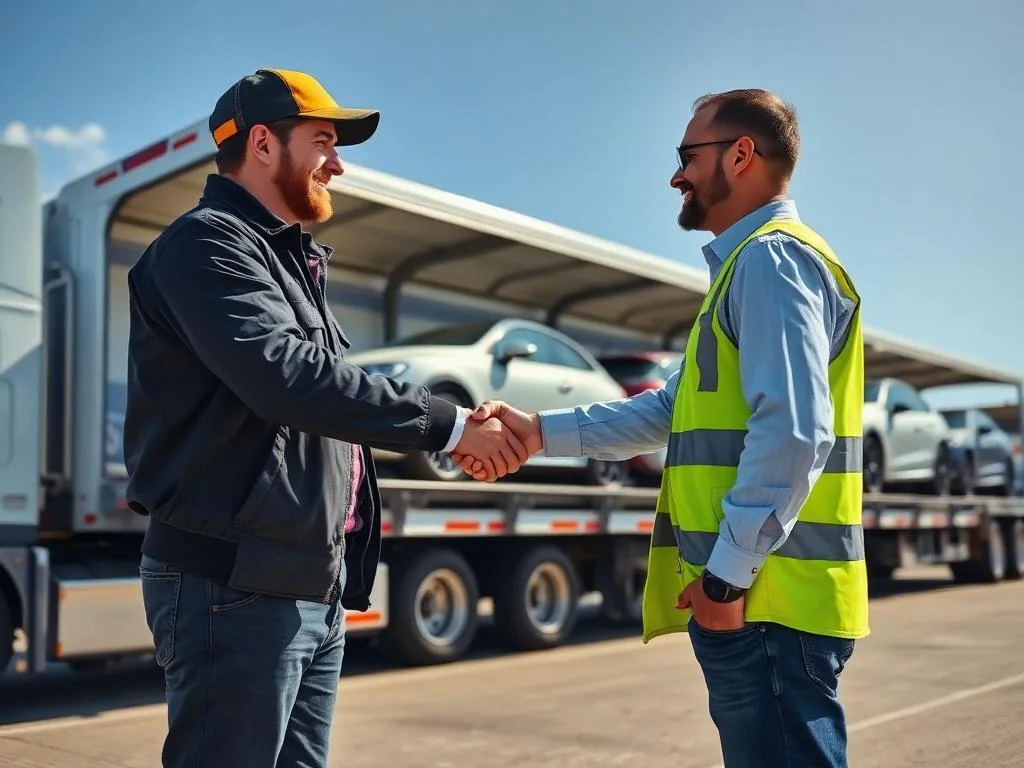 Rental car fleet at airport branch ready for repositioning