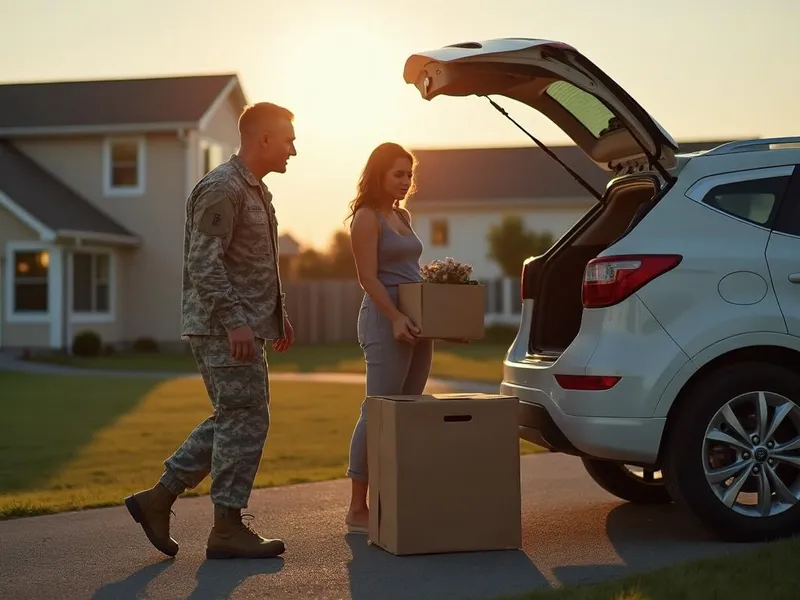 Military family preparing for PCS relocation