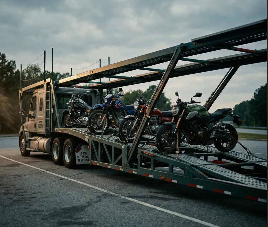 Open Motorcycle Transport